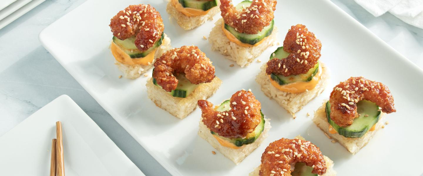 Korean-Style Crunchy Shrimp & Crispy Rice Squares | Handy Crab